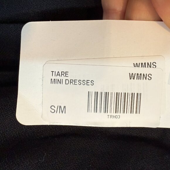 Black Mini Dress Lace Spaghetti Strap Size Small - Picture 7 of 9